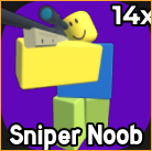 Ultimate Noob Defense Tier List: การจัดอันดับสวรรค์และนรกสำหรับผู้เริ่มต้น 16 Sniper Noob จาก Noob Defense Roblox Experience