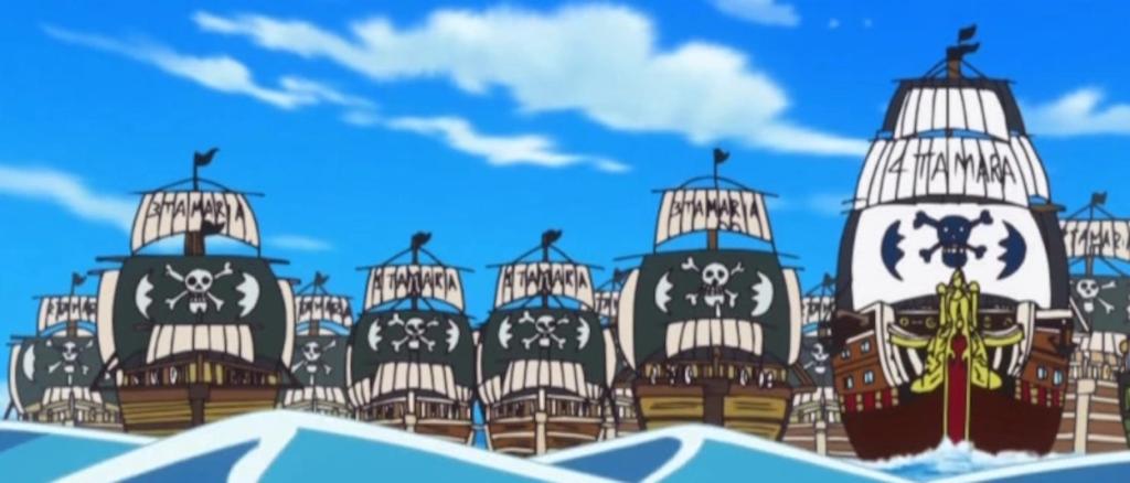 One Piece: The Straw Hat Büyükbalığı Korsan Mürettebatı için Komple Rehber 3 Yonta Maria Büyük Filosu