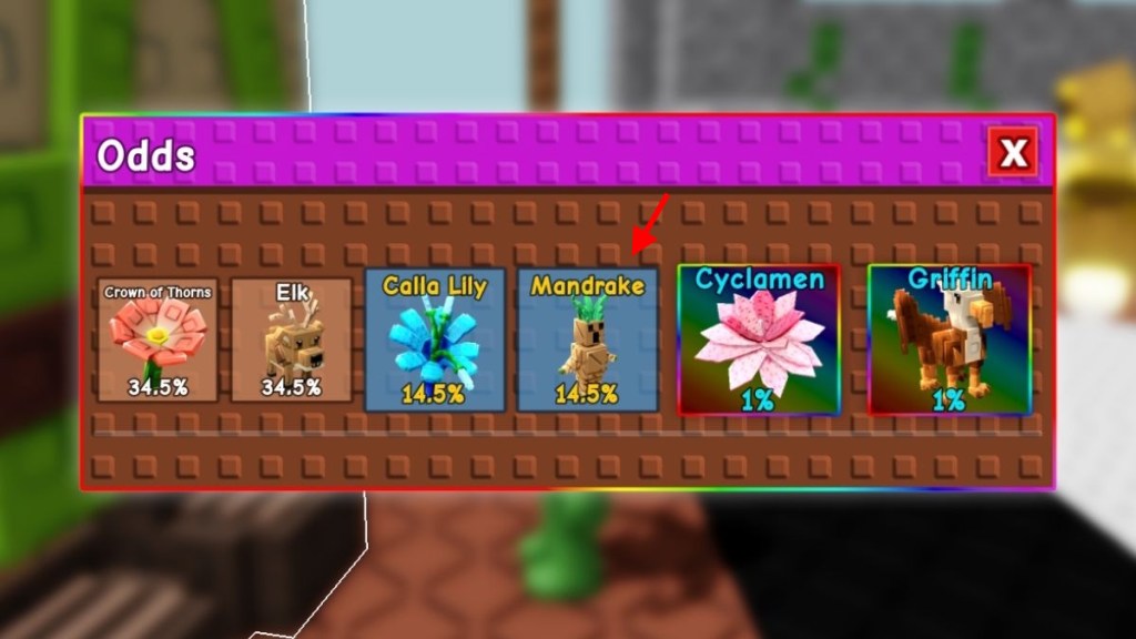 การกลายพันธุ์ของการหมุนเวียนในสวน: เคล็ดลับและเคล็ดลับที่จำเป็น 4 Mandrake Pet in Grow A Garden
