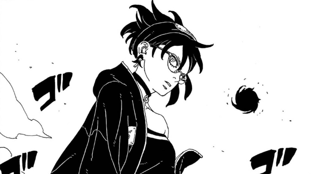 Boruto Two Blue Vortex: Sarada Uchiha'nın Mangekyo Sharingan'ını Anlamak 6 Boruto Two Blue Vortex mangasında Sarada Uchiha'nın mangekyou'su Ohirume'u paylaşıyor