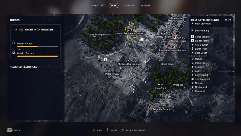 ARC Raiders: วิธีใช้ลังสนามและค้นหาตำแหน่งของพวกเขา 3 รูปภาพของแผนที่ใน ARC Raiders