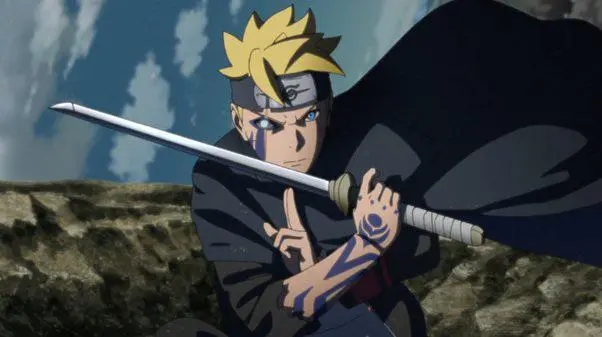 Boruto Two Blue Vortex Bölüm 28'de Sasuke'nin Kılıcı Destansı Yükseltmeye Geliyor 2 Sasuke'nin Kılıcıyla Boruto